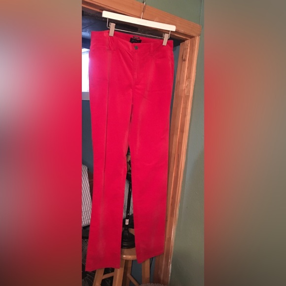 Talbots Pants - Last call***Talbots Beautiful red velveteen pants-8 NWT    R $89.50